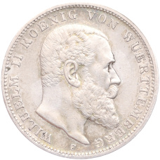 Монета 3 марки 1912 года F Германия (Вюртемберг) (аверс)