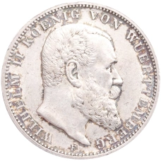 Монета 3 марки 1910 года F Германия (Вюртембург) (аверс)