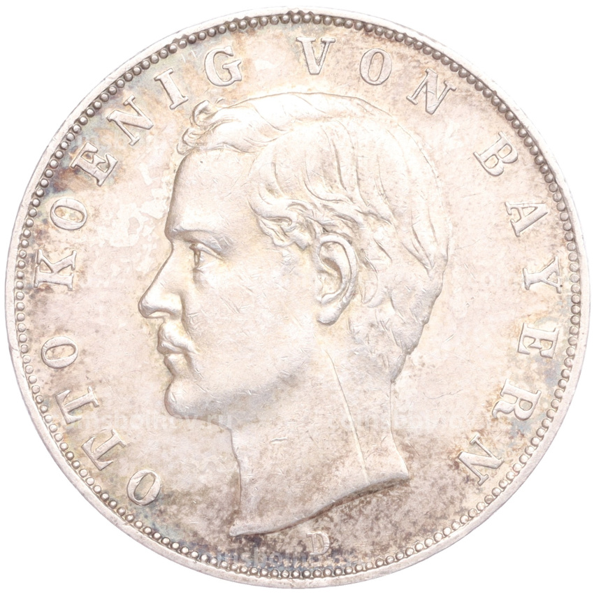 Монета 3 марки 1911 года D Германия (Бавария)