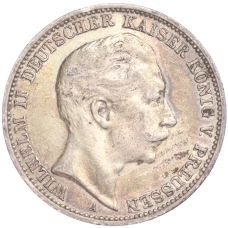 Монета 3 марки 1910 года А Германия (Пруссия) (аверс)