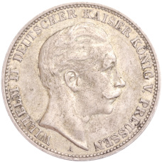 Монета 3 марки 1912 года А Германия (Пруссия) (аверс)