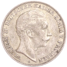 Монета 3 марки 1912 года А Германия (Пруссия) (аверс)