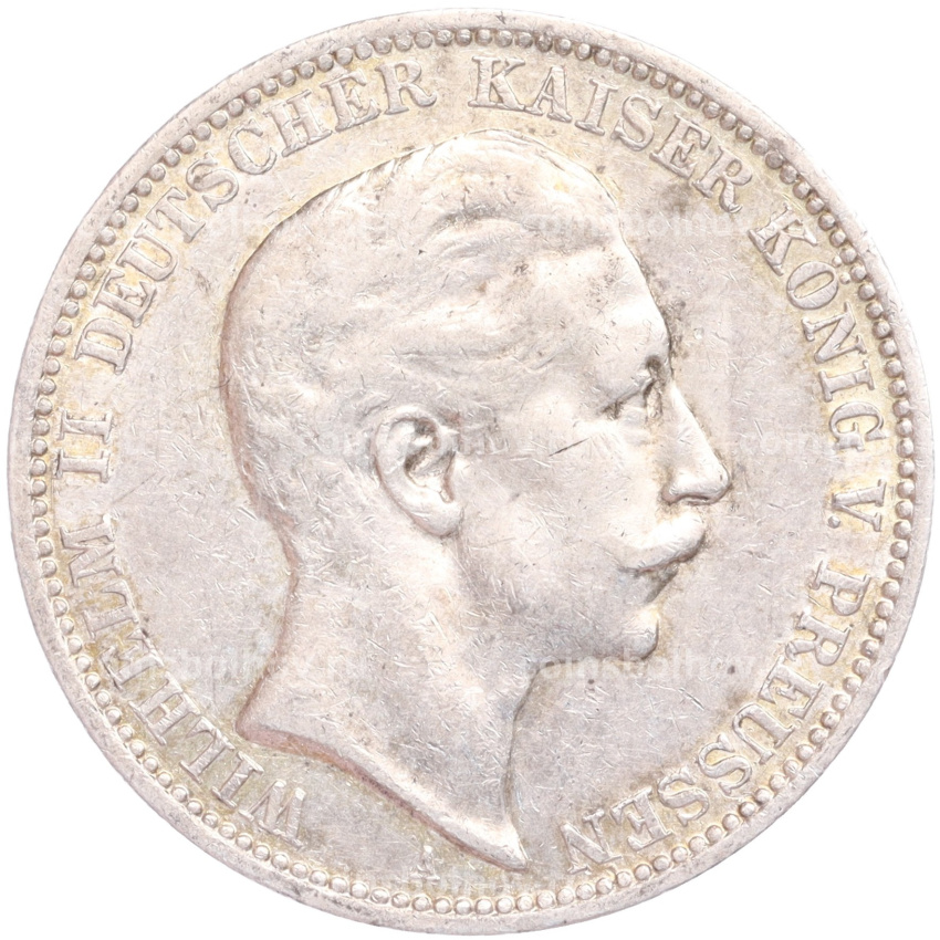 Монета 3 марки 1910 года А Германия (Пруссия)