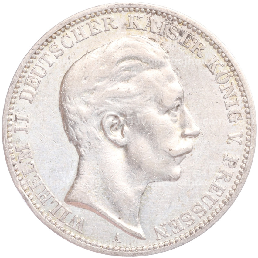 Монета 3 марки 1910 года А Германия (Пруссия)