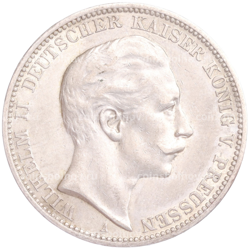 Монета 3 марки 1910 года А Германия (Пруссия)