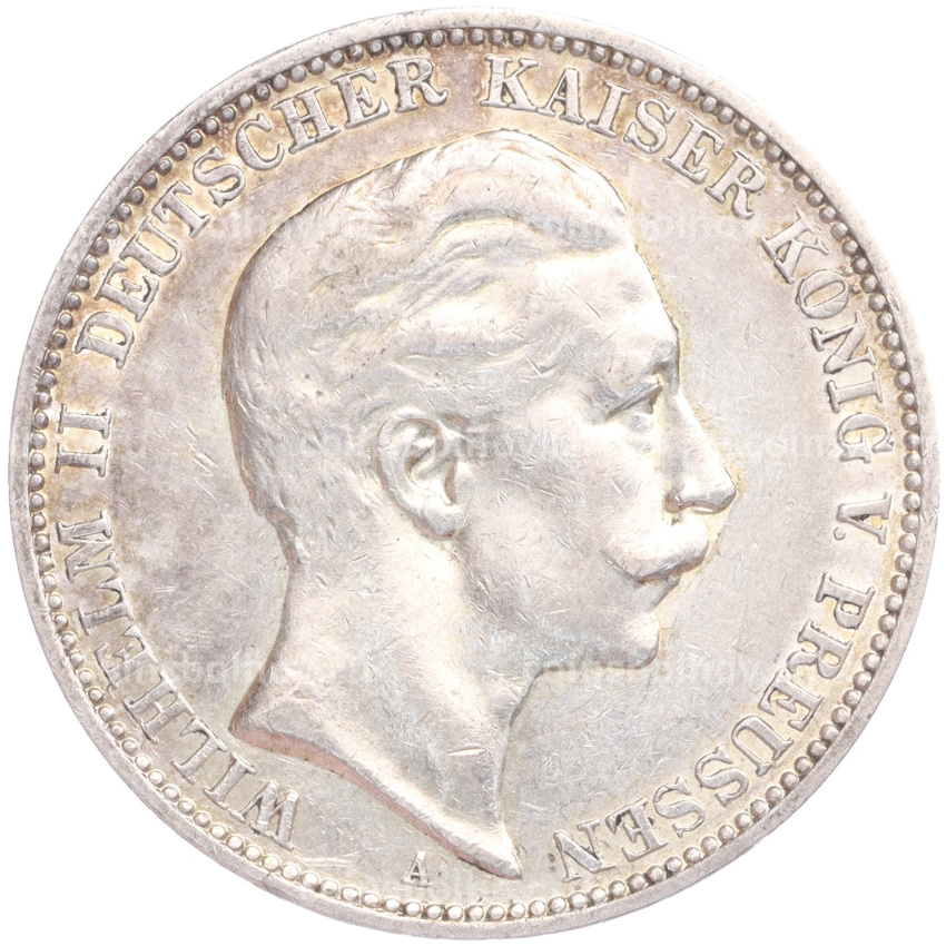 Монета 3 марки 1910 года А Германия (Пруссия)