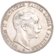 Монета 3 марки 1911 года А Германия (Пруссия) (аверс)
