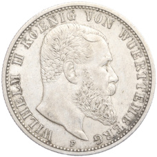 Монета 2 марки 1907 года F Германия (Вюртемберг) (аверс)