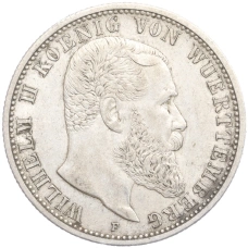 Монета 2 марки 1907 года F Германия (Вюртемберг) (аверс)