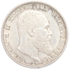 Монета 2 марки 1912 года F Германия (Вюртемберг) (аверс)