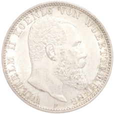 Монета 2 марки 1906 года F Германия (Вюртемберг) (аверс)