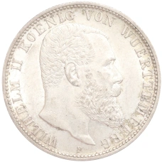 Монета 2 марки 1906 года F Германия (Вюртемберг) (аверс)