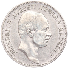 Монета 2 марки 1906 года Е Германия (Саксония) (аверс)
