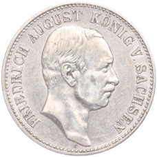 Монета 2 марки 1906 года Е Германия (Саксония) (аверс)