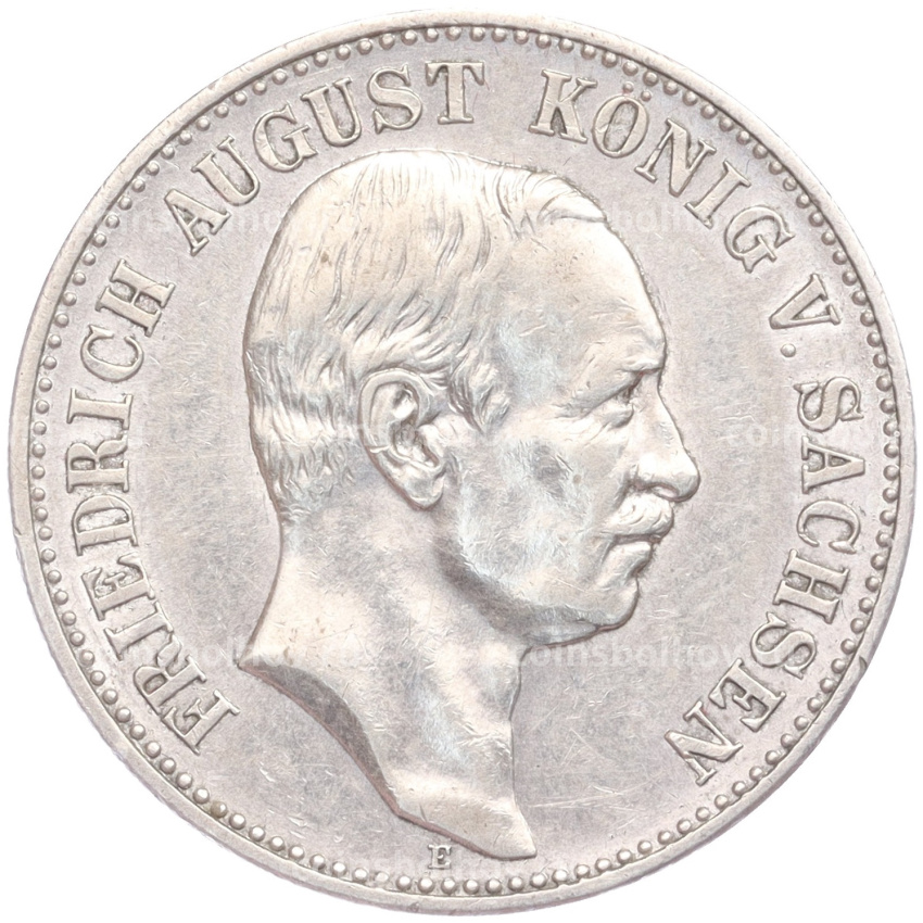 Монета 2 марки 1906 года Е Германия (Саксония)