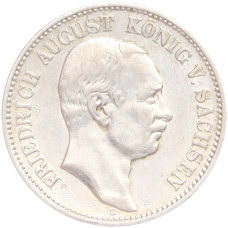 Монета 2 марки 1908 года Е Германия (Саксония) (аверс)