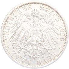 Монета 2 марки 1906 года A Германия (Пруссия) (реверс)