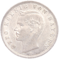 Монета 2 марки 1904 года D Германия (Бавария) (аверс)