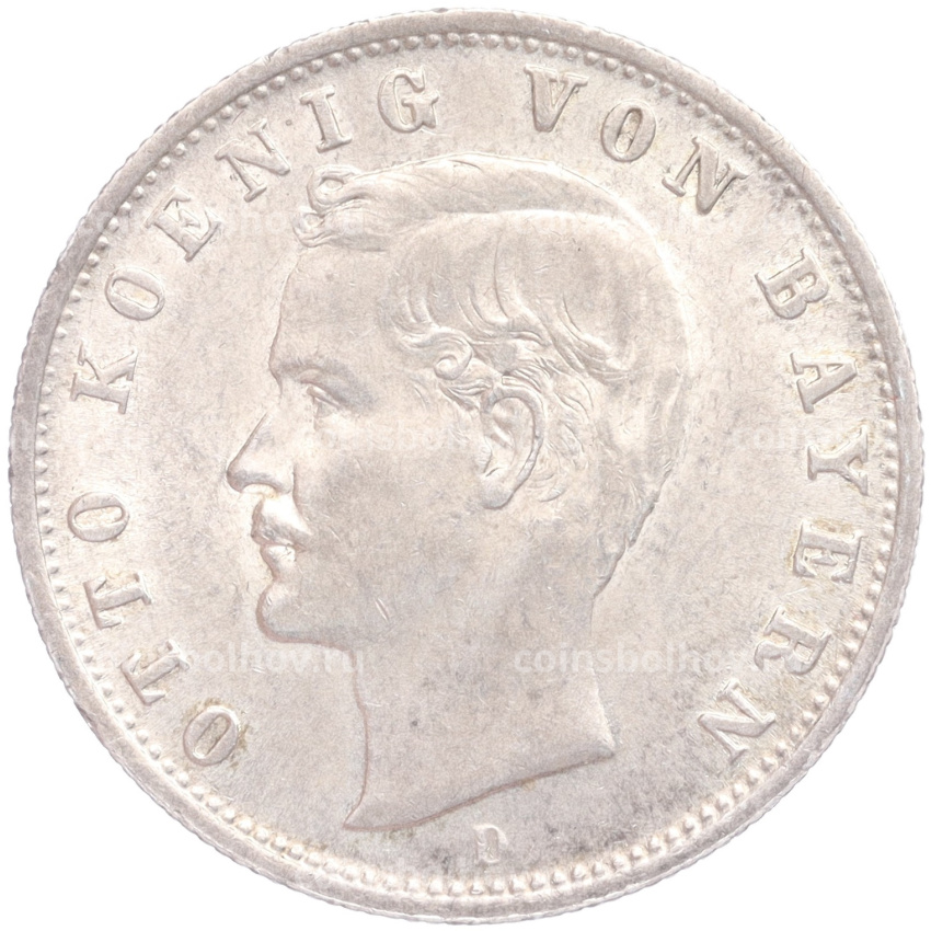 Монета 2 марки 1904 года D Германия (Бавария)