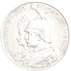 Монета 2 марки 1901 года Германия (Пруссия) «200 лет Пруссии» (аверс)
