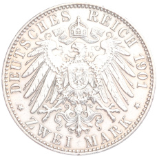 Монета 2 марки 1901 года Германия (Пруссия) «200 лет Пруссии» (реверс)