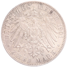 Монета 2 марки 1901 года Германия (Пруссия) «200 лет Пруссии» (реверс)