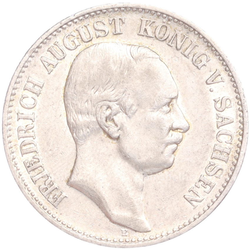 Монета 2 марки 1911 года Е Германия (Саксония)