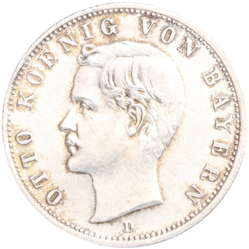 Монета 2 марки 1904 года D Германия (Бавария)