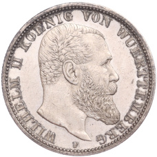Монета 2 марки 1908 года F Германия (Вюртемберг) (аверс)