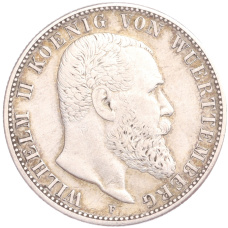 Монета 2 марки 1904 года F Германия (Вюртемберг) (аверс)