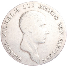Монета 1 рейхсталер 1814 года A  Пруссия (аверс)