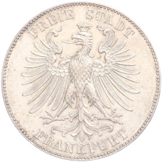 Монета 1 талер 1859 года Франкфурт «100 лет со дня рождения Фридриха Шиллера» (реверс)