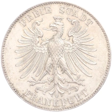 Монета 1 талер 1859 года Франкфурт «100 лет со дня рождения Фридриха Шиллера» (реверс)