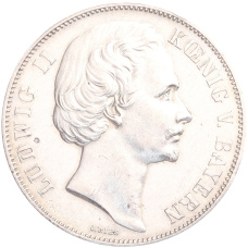 Монета 1  союзный талер 1871 года Бавария «Победа во Франко-Прусской войне» (реверс)