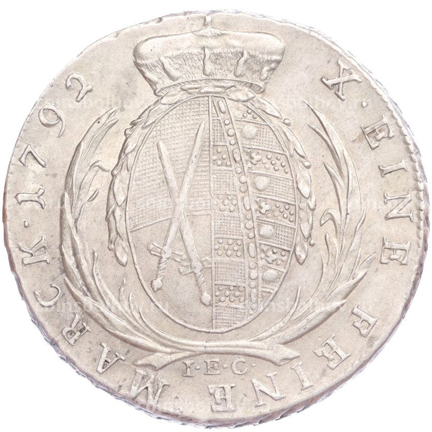 Монета 1 талер 1792 года Саксония (вид 2)
