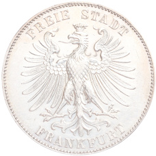 Монета 1 талер 1859 года Франкфурт «100 лет со дня рождения Фридриха Шиллера» (реверс)