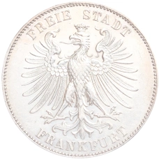 Монета 1 талер 1859 года Франкфурт «100 лет со дня рождения Фридриха Шиллера» (реверс)