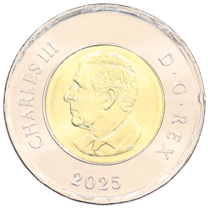 Монета 2 доллара 2025 года Канада «Чествование неизвестного солдата Канады» (вид 2)