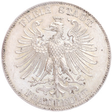 Монета 1 талер 1859 года Франкфурт «100 лет со дня рождения Фридриха Шиллера» (реверс)