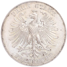 Монета 1 талер 1859 года Франкфурт «100 лет со дня рождения Фридриха Шиллера» (реверс)