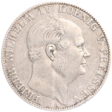 Монета 1 талер 1860 года A Пруссия (аверс)