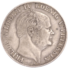 Монета 1 союзный телер 1859 года A Пруссия (аверс)