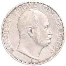 Монета 1 талер 1867 года А Пруссия (аверс)