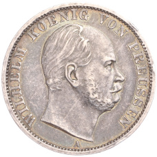 Монета 1 союзный талер 1870 года A Пруссия (аверс)