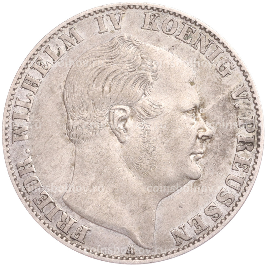 Монета 1 союзный талер 1858 года Пруссия