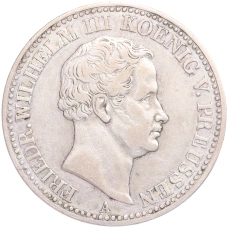 Монета 1 талер 1835 года Германские государства — Пруссия («Горный талер») (аверс)