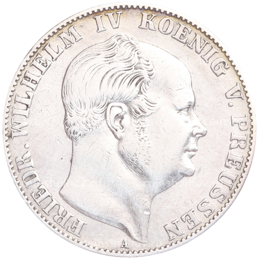 Монета 1 талер 1858 года Пруссия («Горный талер»)