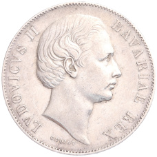 Монета 1 талер 1870 года Бавария (реверс)