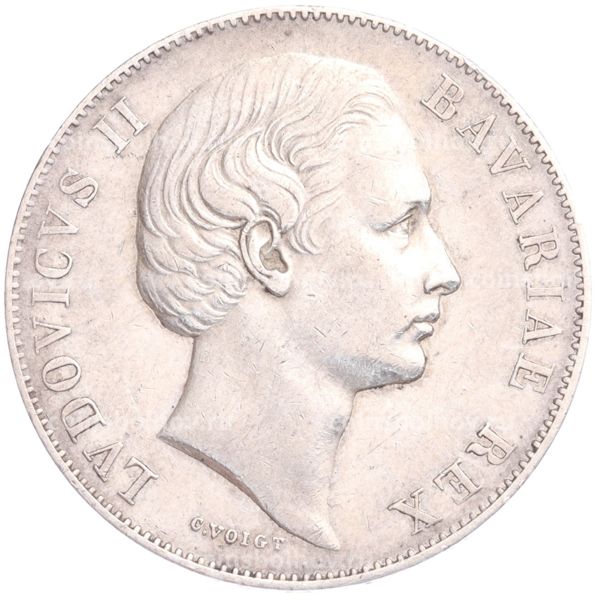 Монета 1 талер 1870 года Бавария (вид 2)