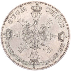 Монета 1 талер 1861 года A Пруссия «Коронация Вильгельма I и Августы» (реверс)